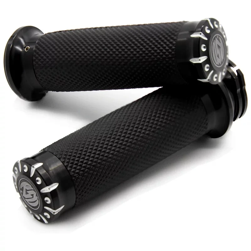 RSD 25MM Motorcycle Handlebar Grips CNC Handle Bar Grips For Harley Davidson Sportster Cruiser Bobber Chopper Custom