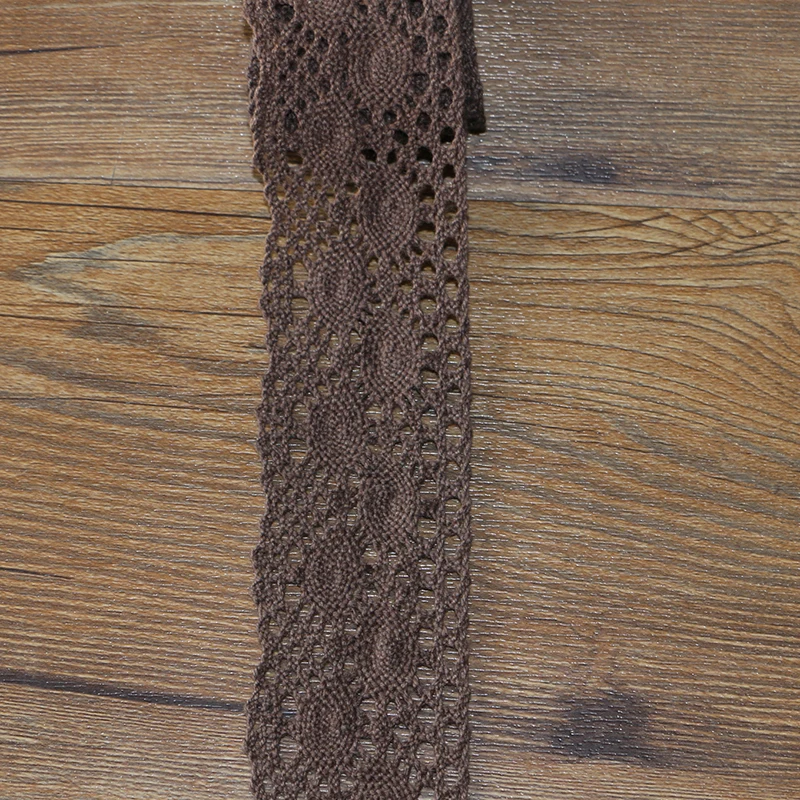 4.6cm  1 yard high quality coffee color lace cotton lace sewing home accessories DIY material