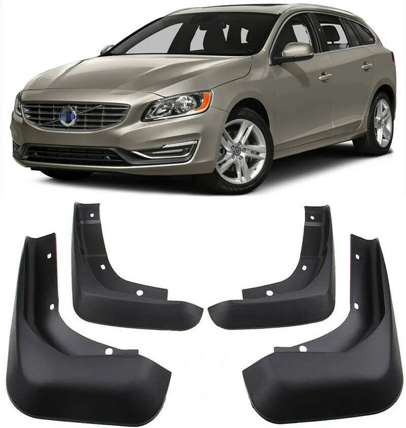 4PCS Front Rear Car Mudguards fender Mud Flaps Fit For 2010-2018 2011 2012 2013 2014 2015 2016 Volvo V60 Mudflaps Splash Guards