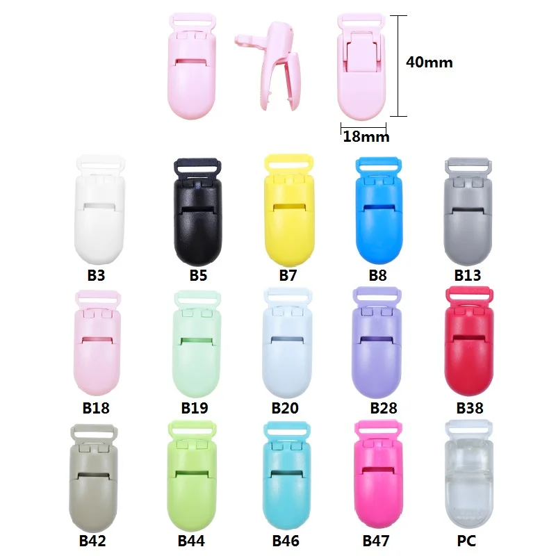 BOBO.BOX Baby Teether Accessories Plastic Clip Baby Silicone Teething Necklace Rattail Cord DIY For Jewelry Pacifier Clips Tool