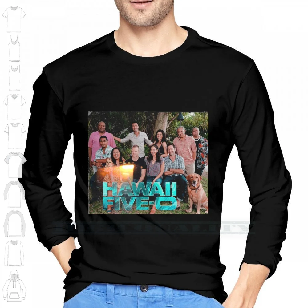 Hawaii Five 0 Season 10 100% Cotton Long Sleeve T Shirt Tee Short Sleeve Long Sleeve Gift