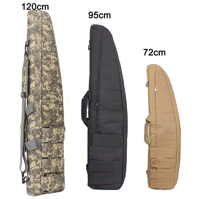 Tactical 70CM/95CM/120CM Rifle Bag Heavy Duty Airsoft Gun Bag Shotgun Case Backpack Hunting Foam Rubber Sniper Shoulder Bag