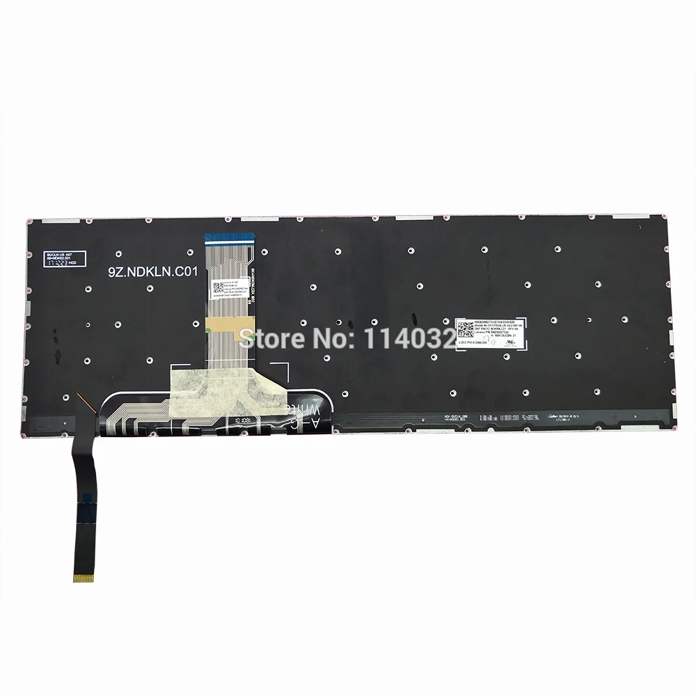 Imagem -04 - Teclado Retroiluminado Rgb para Laptop dos Eua para Lenovo Legion Teclados de Luz Ingleses Y72015ikb 80vr 81cq R720-15ikb Sn20m27344 Pc5yrgb Y720