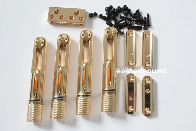 

One set 4 strings single headless bass bridge for bass