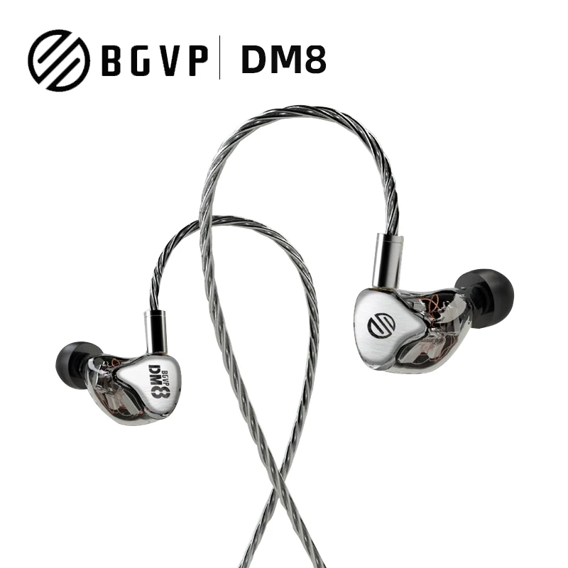 

BGVP DM8 Earphone Noise Cancelling Earbuds Knoweles+Sonion 8BA Wired Bass Sweet Vocal In-Ear Model Headset