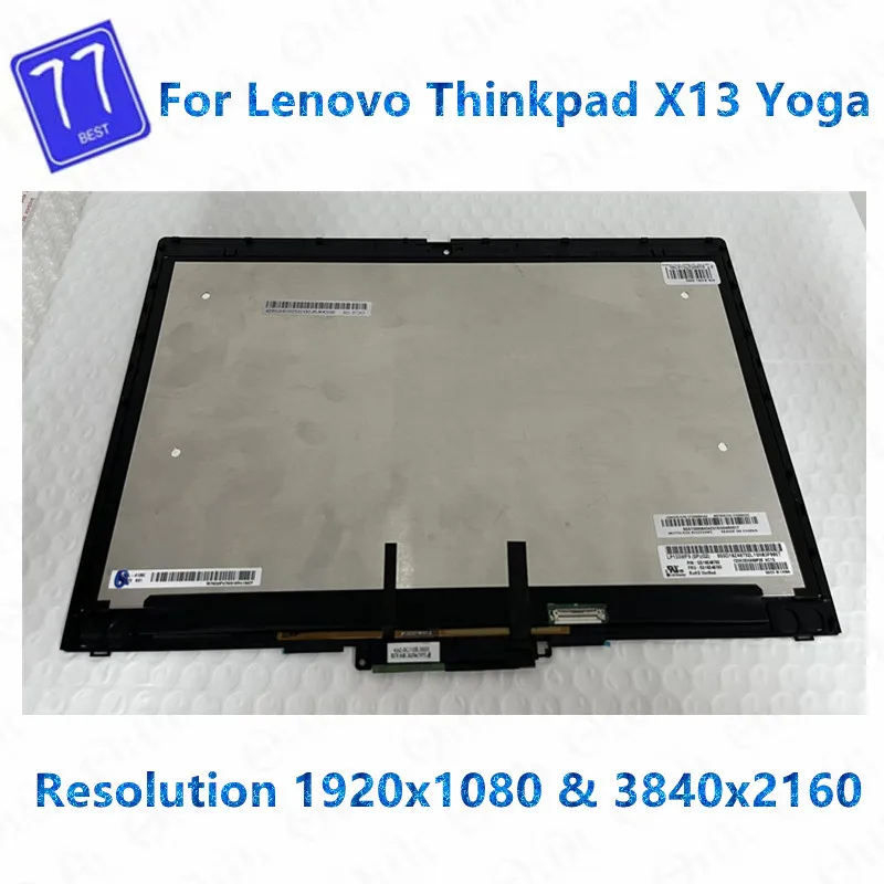 13.3 polegada teste bem para lenovo thinkpad x13 yoga fhd lcd led tela de toque digitador assembléia painel totalmente testado