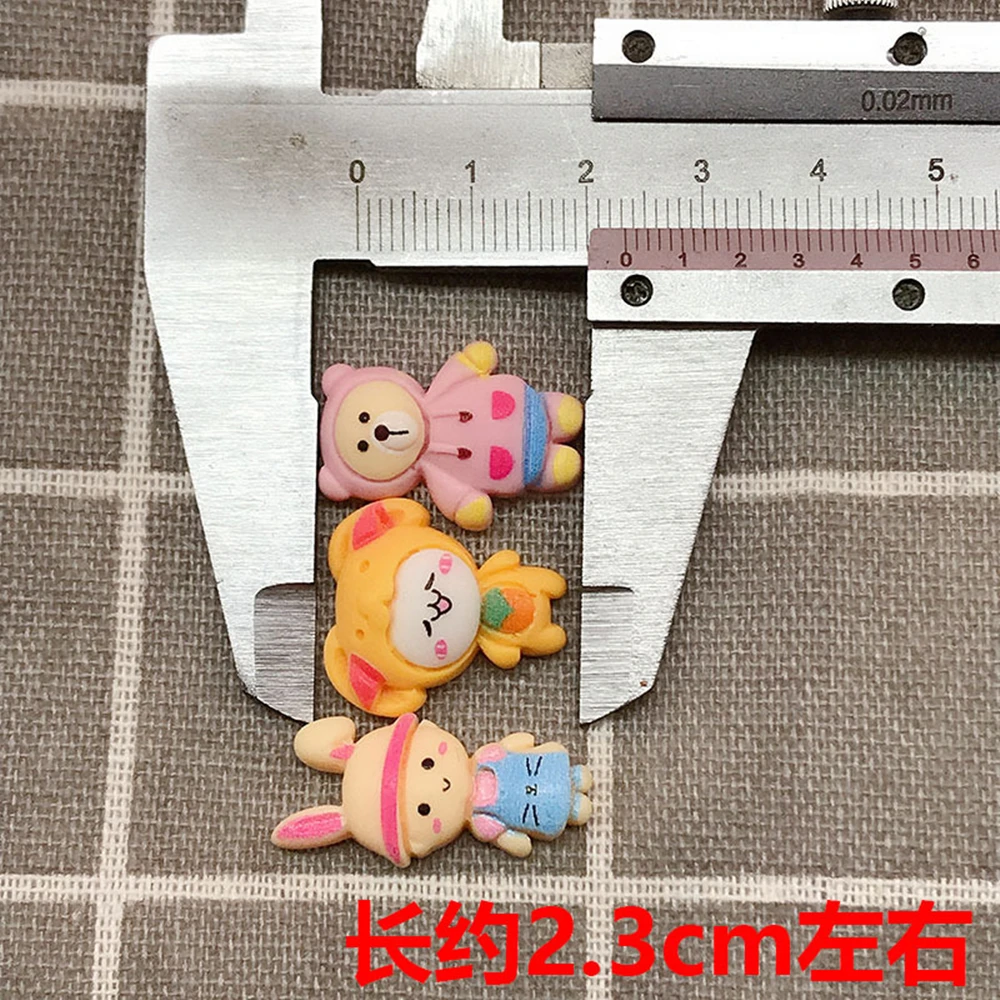 23mm Tough Resin Figure Pendants 100pcs/lot Wholesale Glue Setting Cute Girls Pattern Charms Jewelry Findings