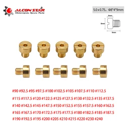Alconstar-10pcs/lot Motorcycle Carburetor Round  Main Jet M5 for TM33/TM36/TM40/VM16/VM29/VM33 carburetor #90 -#240 N100.604