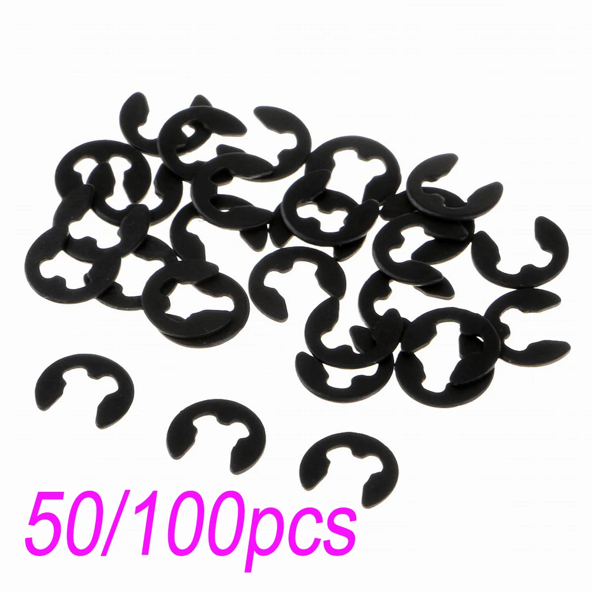 

50/100pcs 02037 HSP E-Clip 2.5mm For RC 1/10 94122 94123 94106 94166 94155 94177 94111 94188 Model Car Spare Parts