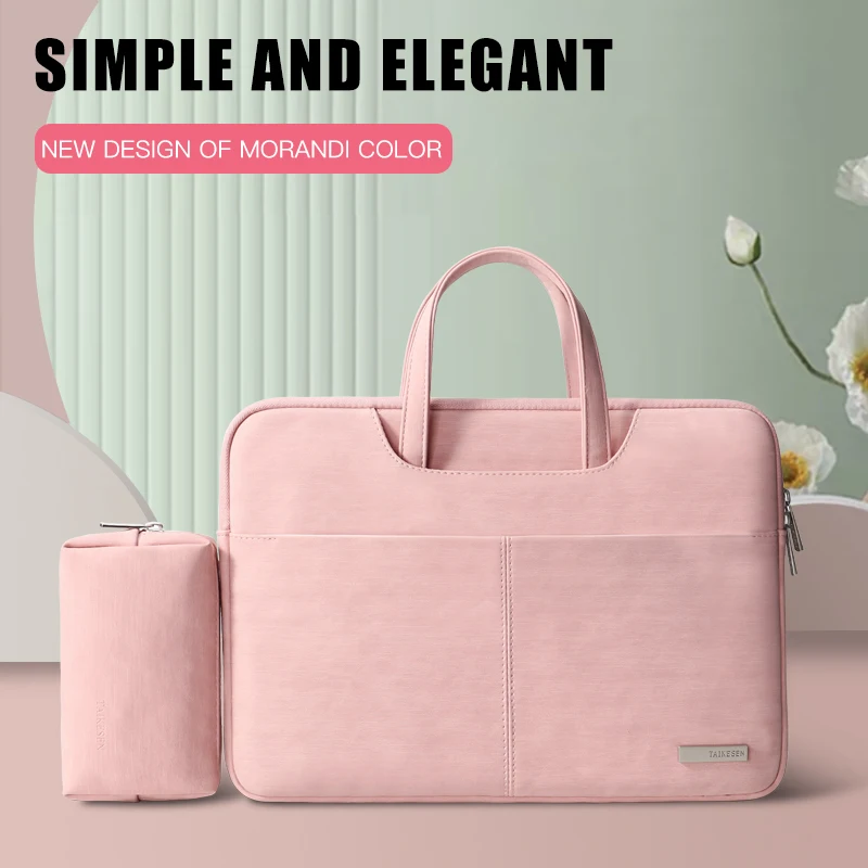 Sac à main en cuir PU pour femmes et hommes, mallette de transport pour Macbook Air 13.3 14 15.6 pouces, sac à bandoulière