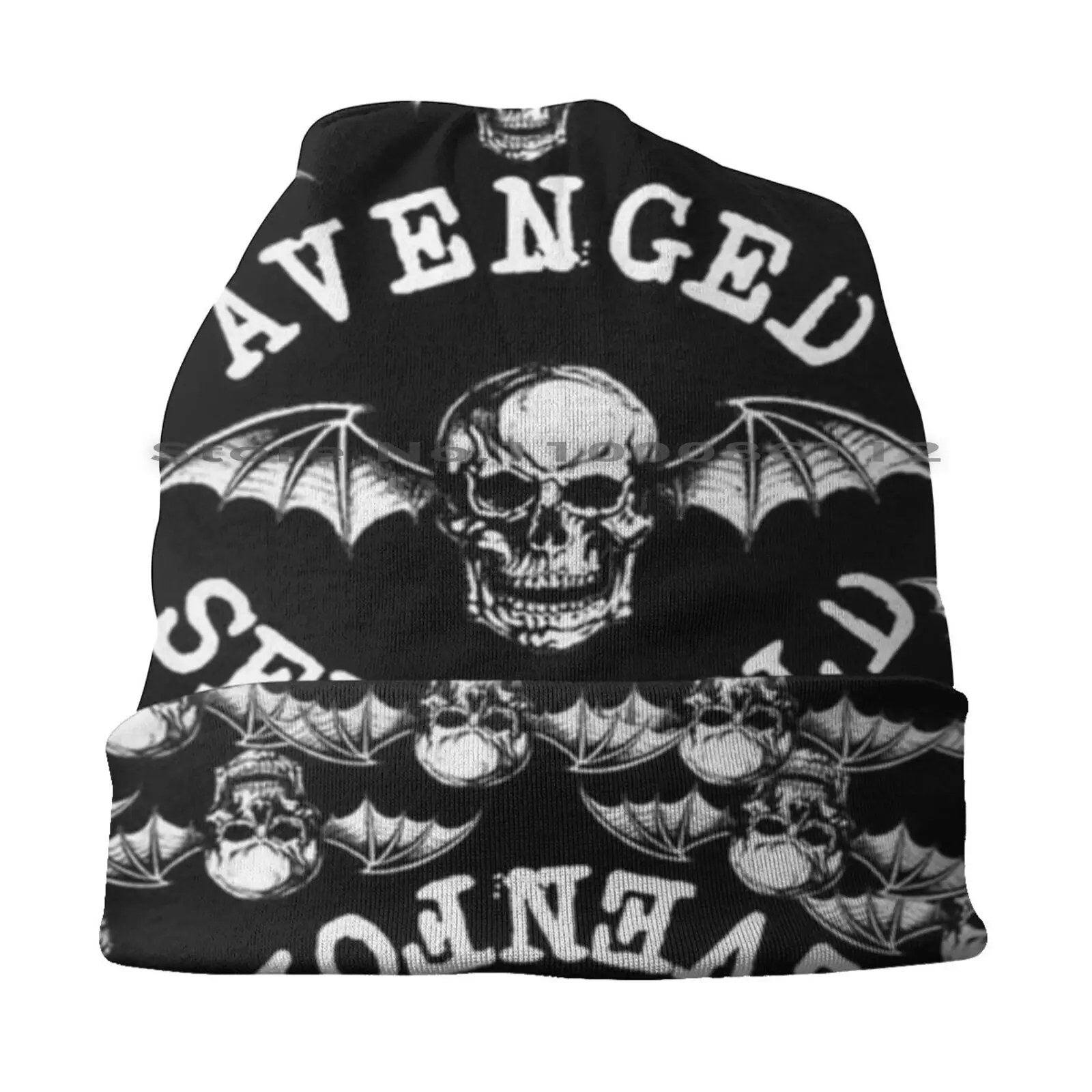 Skull Smile Beanies Knit Hat Heavy Avenged Sevenfold Power Metal A7x Trash Metal Black Metal Hard Core Brimless Knitted Hat