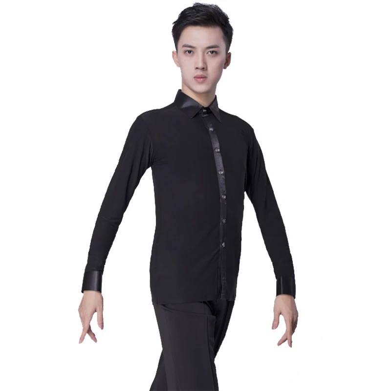H2612 ผู้ชายเสื้อผ้าชายละตินมาตรฐานแห่งชาติ Modern Dance ผู้ใหญ่ Professional Performance Practice เสื้อเครื่องแต่งกาย