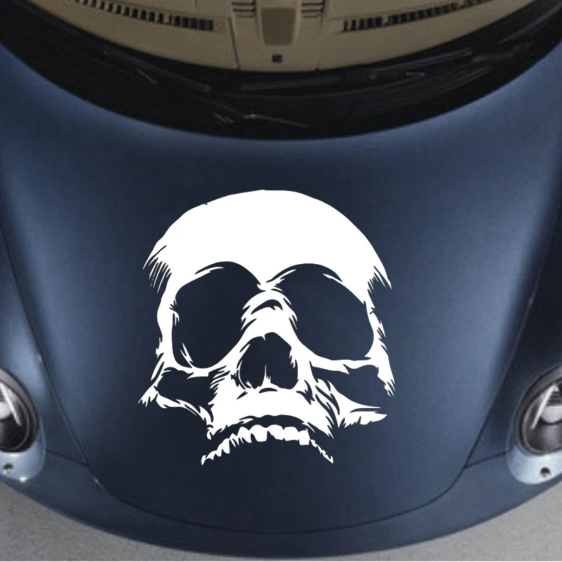 61*57cm Scary Face Skull Car Sticker Vinyl Decals Cool Graphics sugar skull Body Decals Car accessories jdm