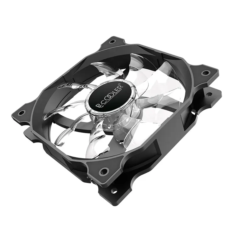 Pccooler Phantom Large Air Volume CPU Fan With 15LED Symphony Laser Light Effect Double Swirl Blade Shock Absorption And Mute
