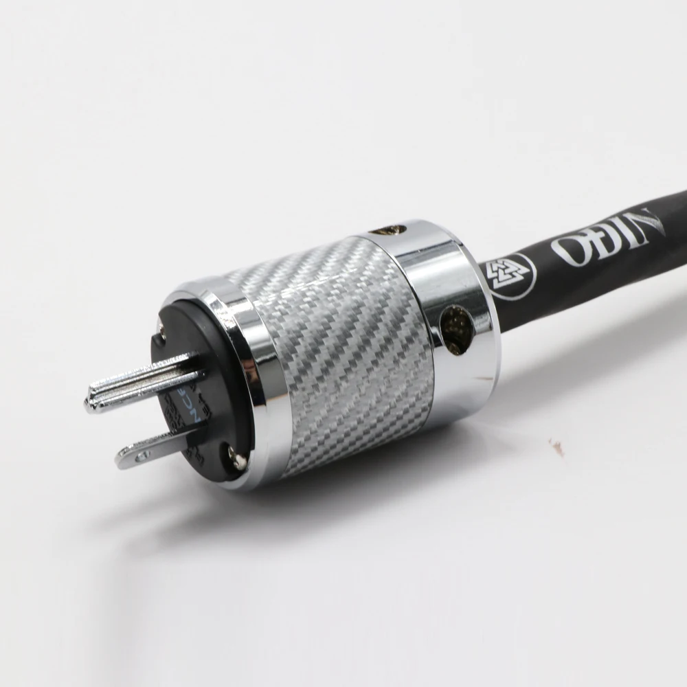 Nordost-Cable de alimentación de referencia Chapado en plata odin 7N, de alta calidad, con enchufe europeo/estadounidense de fibra de carbono