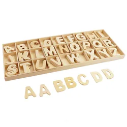 156pcs Wooden Letters Natural Alphabet Name Design Personalise DIY Craft Kid Toy Home Party Wedding Navidad Christmas Decoration