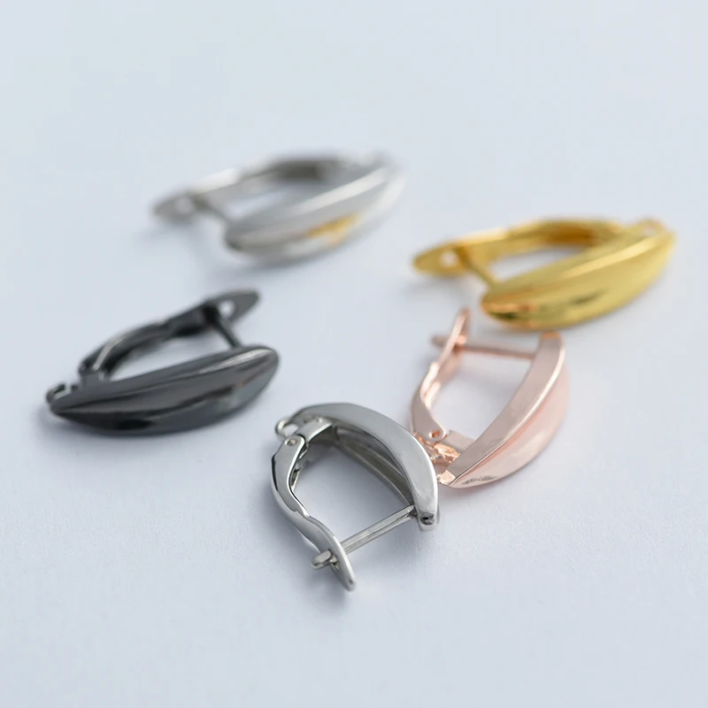DIY Earring Hooks Accessories For Jewelry Making  Women Tassle Crystal Pearl Earrings Findings Clasp Wholesale