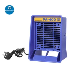 FA-400 Exhaust Fan with 5 Activated Carbon Filter Sponge ESD Smoke Fume Extractor Smoking Instrument Tools Kit