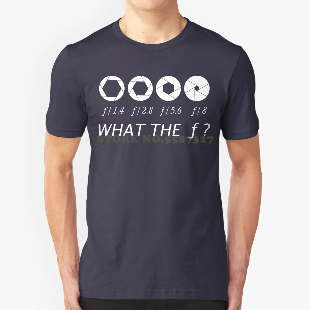 Photographer-What The F-Stop T Shirt 100% Cotton T Shirts Brand Clothing Tops Tees