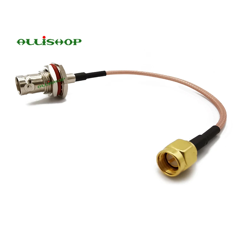 SMA Male to BNC Female Bulkhead Connector RF Assembly BNC Jack to SMA Plug RG316 Coaxial Cable 10CM-1M