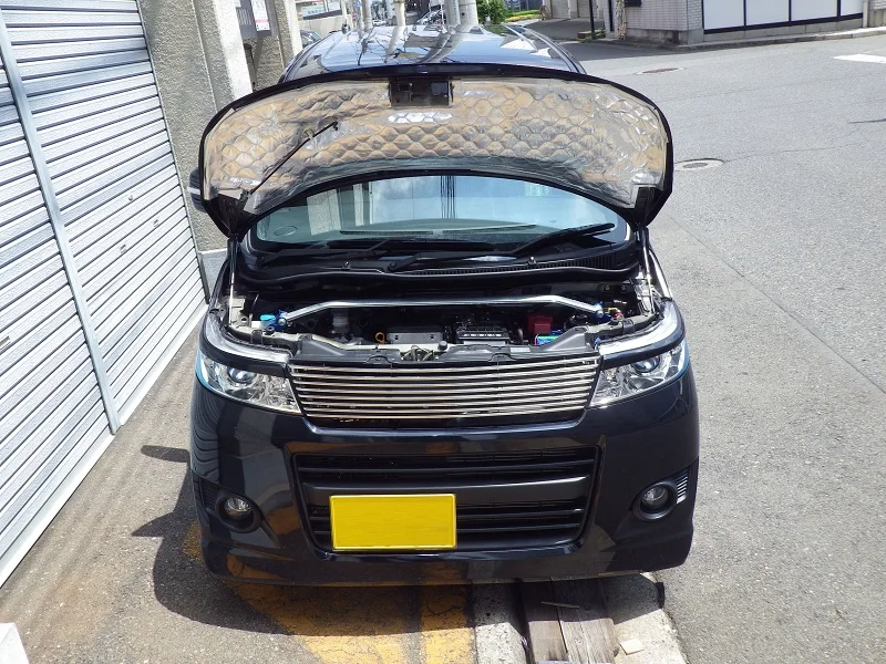 

for 2008 2009 2010 2011 2012 Suzuki Wagon R Stingray MH23S Front Hood Bonnet Gas Struts Lift Support Shock Damper Carbon Fiber