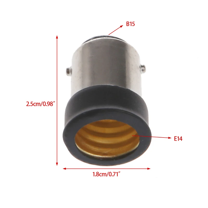 B15ชาย E14หญิงหลอดไฟซ็อกเก็ต Light Extender อะแดปเตอร์แปลง