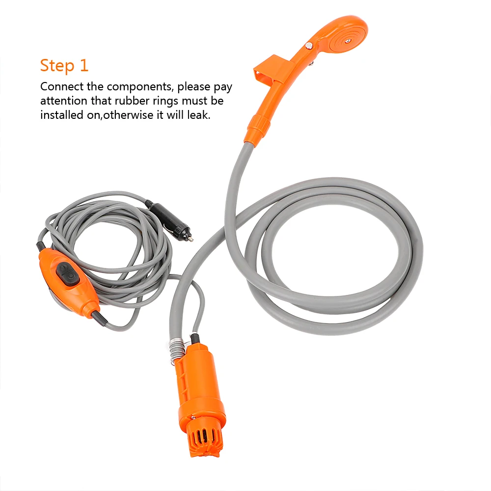 12V Electric Car Shower High Pressure Water Gun Washer Washing Cleaning Tools Cigarette Lighter Truck Off Road 4x4 Accessories image 4