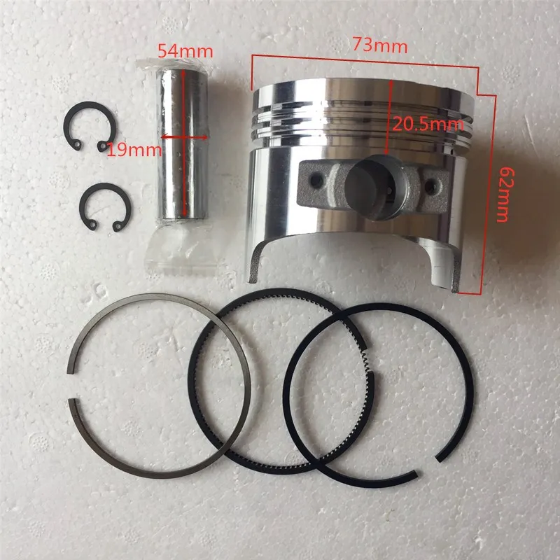 1set Piston and Rings Kit for 173F 5HP 4 Stroke Single Cylinder Air Cooled Diesel Engine