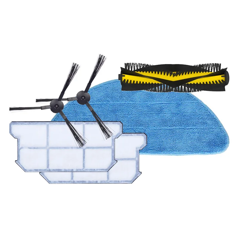 ل ilife V7s زائد الروبوتية مكنسة كهربائية تصفية ممسحة القماش الجانب فرشاة قطع الغيار مجموعات استبدال أجزاء الملحقات