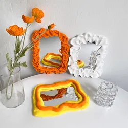 Acrylic Clay Mirror Rectangle Ins Style DIY Homemade Design Creative Hhome Decoration Art Ornaments Handmade Decorative Mirror