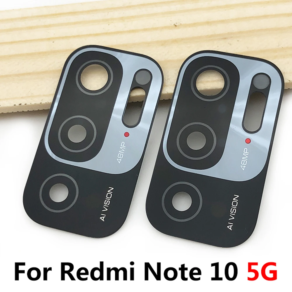 3Pcs，NEW Back Rear Camera Glass Lens Cover With Adhesive For Xiaomi Redmi 9C 7A 9A 8A Note 7 8 9 10 Pro Max 9S 8T 10S 9T 10 5G