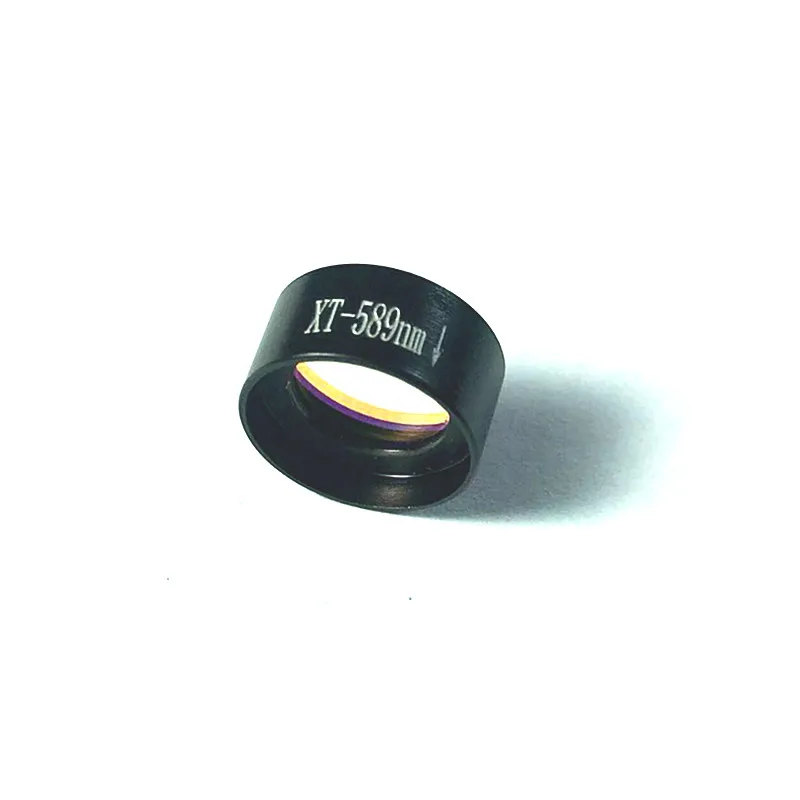 Narrow Band Filter 589 nm Optical Filters Diameter 12 mm Universal Use For Machine Vision Laser Instrument