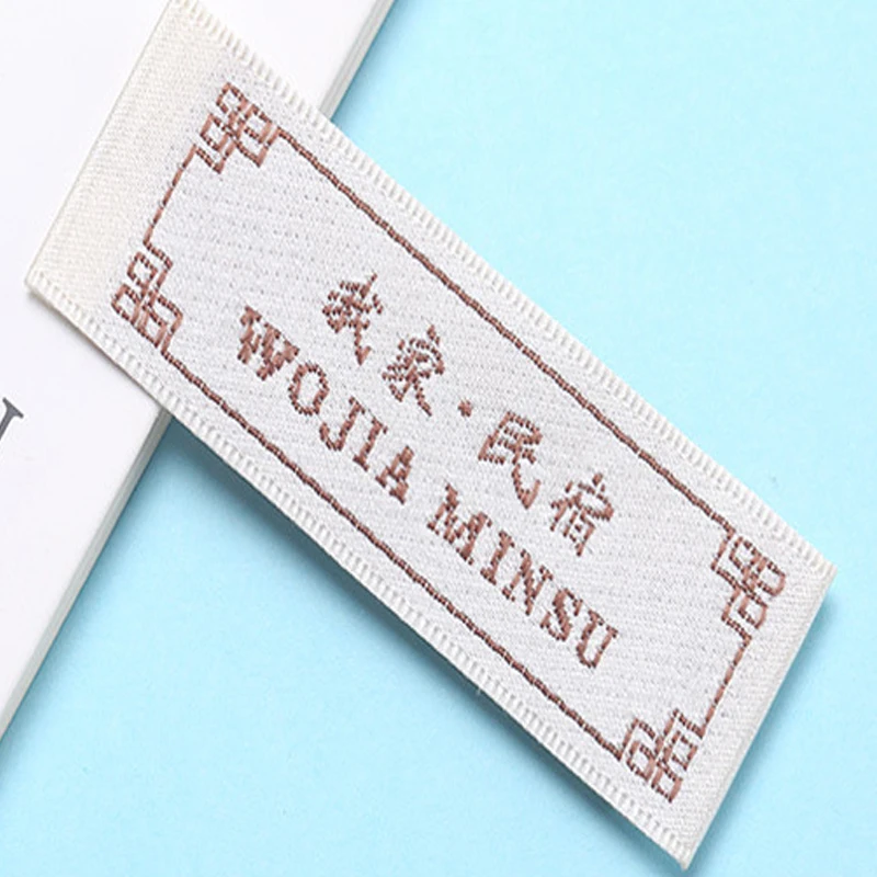 

Children's Cotton And Linen Original Clothing Handmade High Quality Woven Garment Label Custom Brand Logo Tags For Clothes