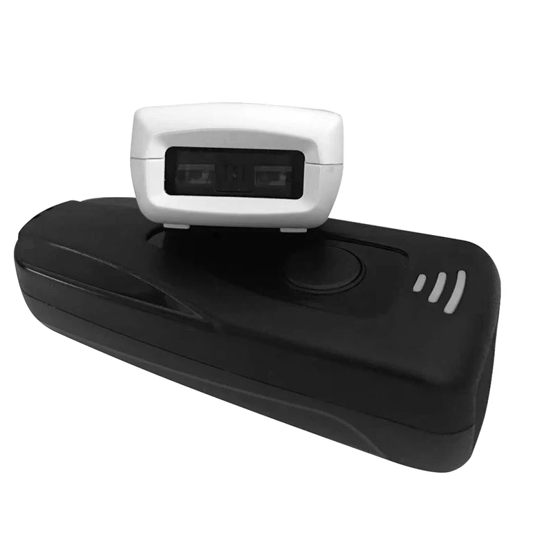 Mini Wireless Bluetooth barcode scanner Portable 1D 2D bar code QR Reader Pocket scanner for Android IOS Windows Black White