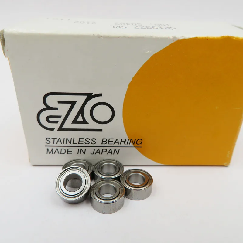 10pcs JAPAN EZO stainless steel bearing SMR52/63/74/84/85/95/104/105/115/106/126/117/137/128/148ZZ high precision bearings