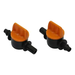 20Pcs 6Mm To Barbed 4/7Mm Interface Miniature Valves Waterstop Hose End Connectors Switch Coupling Garden irrigation Hose Valve