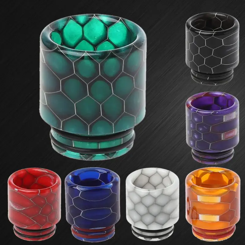 Punta a goccia di pelle di Serpente Resina Epossidica 810 Boccaglio Per Atomizzatore RDA Serbatoio RTA E Sigarette Vape Accessori