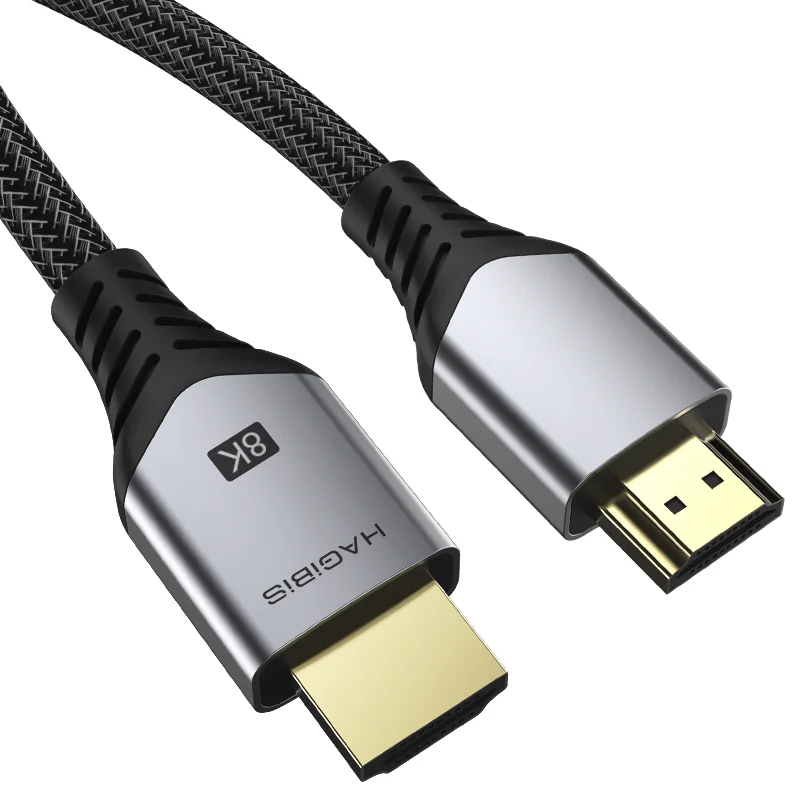 Hagiibis hdmi-kompatybilny kabel 2.1 8K/60Hz 4K/120Hz szybkie kable cyfrowe 48 gb/s 144Hz dla telewizorów hdtv przełącznik PS4 projektory XBox