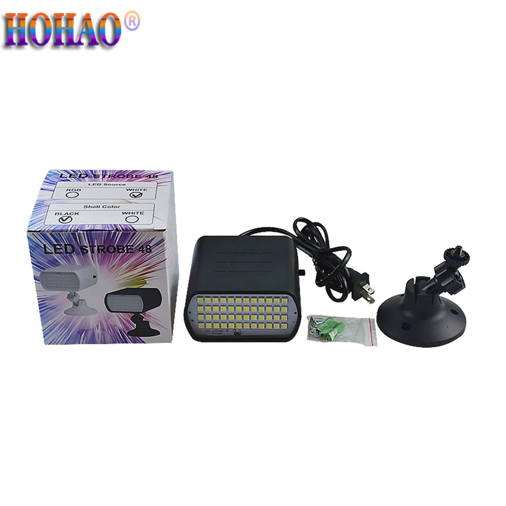 Led MiNi Strobe Light 48 White Light KTV Fash Disco Dj Bar Stage Flashing Dmx512 Sound Auto Control Lamps Factory Sales