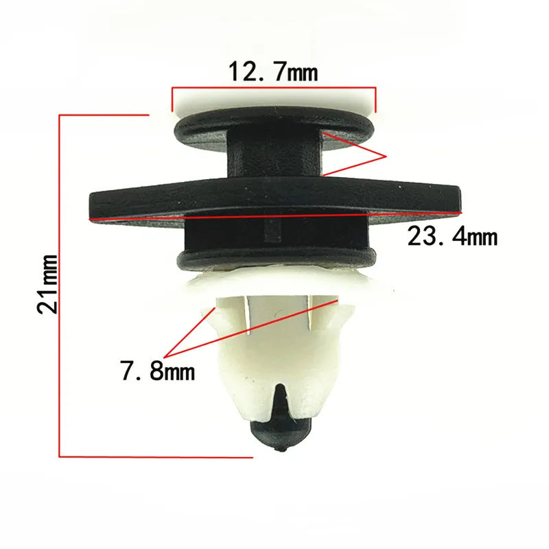 For Volvo S40 S60 S80 XC90 XCV60 Car Bottom Large Side Skirt Surrounded Buckle Clips Foot Pedal Plastic Fastener