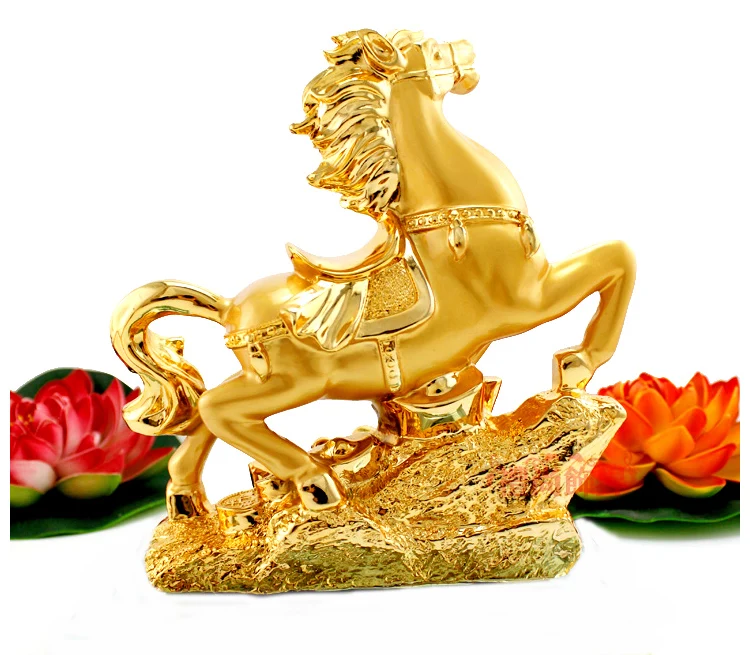 Feng Shui Fashion horse home accessories horse statue decoration living room wine cabinet lucky soft decoration crafts