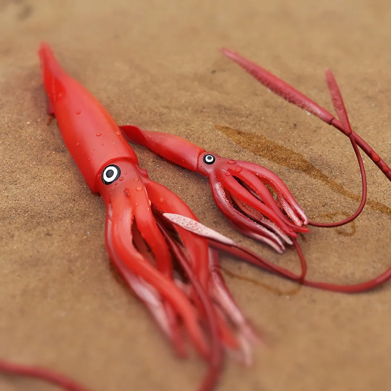 Big/Small Squid Animal Figure Collectible Toys Sea Animal Cognition Action Figures  Plastic Cement Toys