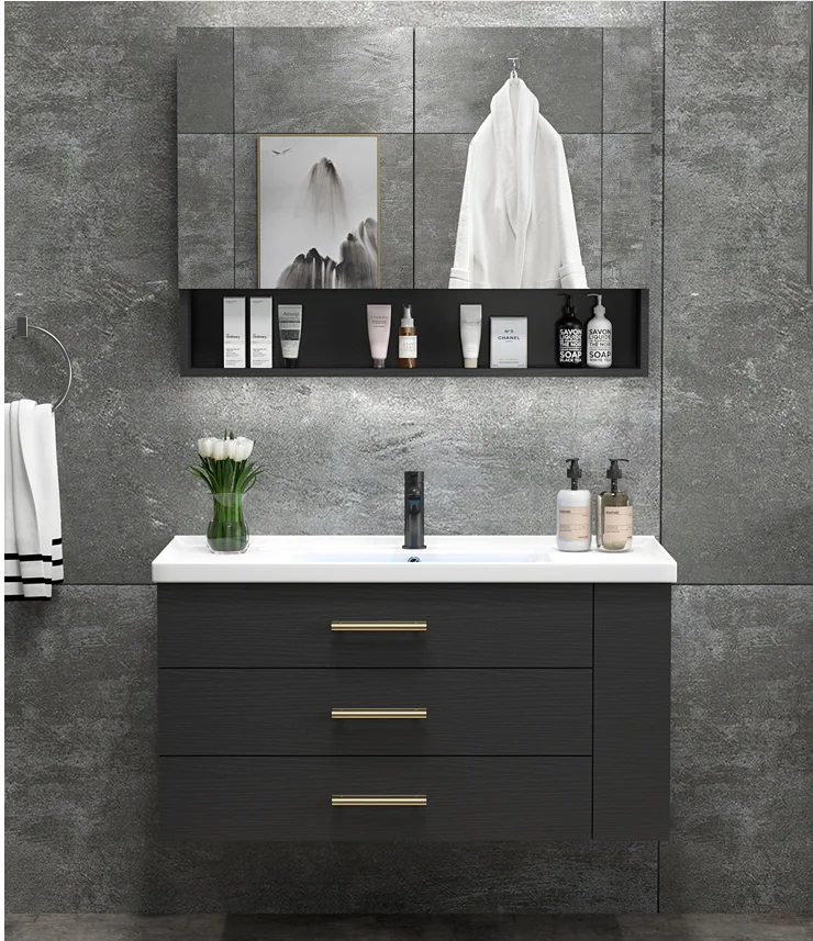 

Nordic luxury bathroom cabinet combination modern minimalist lavatory cabinet washbasin cabinet bathroom washstand bathroom cabi