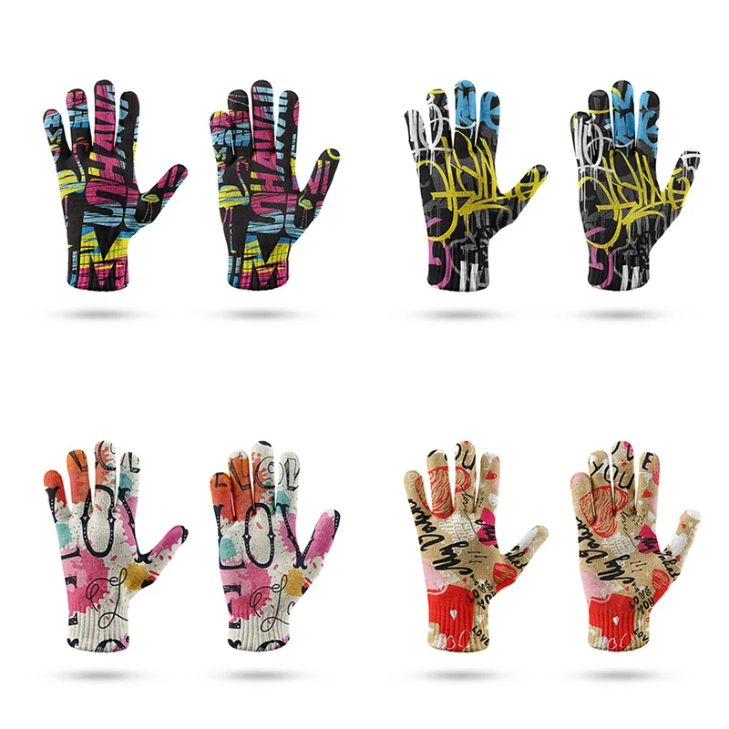 Fashion Touch Screen Gloves Autumn Winter Riding/Driving/Mountaineer Gloves Men Women Sport Running Decorate Mitten