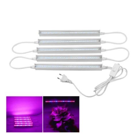 

110V 220V Full Spectrum Led Grow Light T5 Tube EU US Plug LED Lamps LED Lamp Hydroponic Plant Growth Light