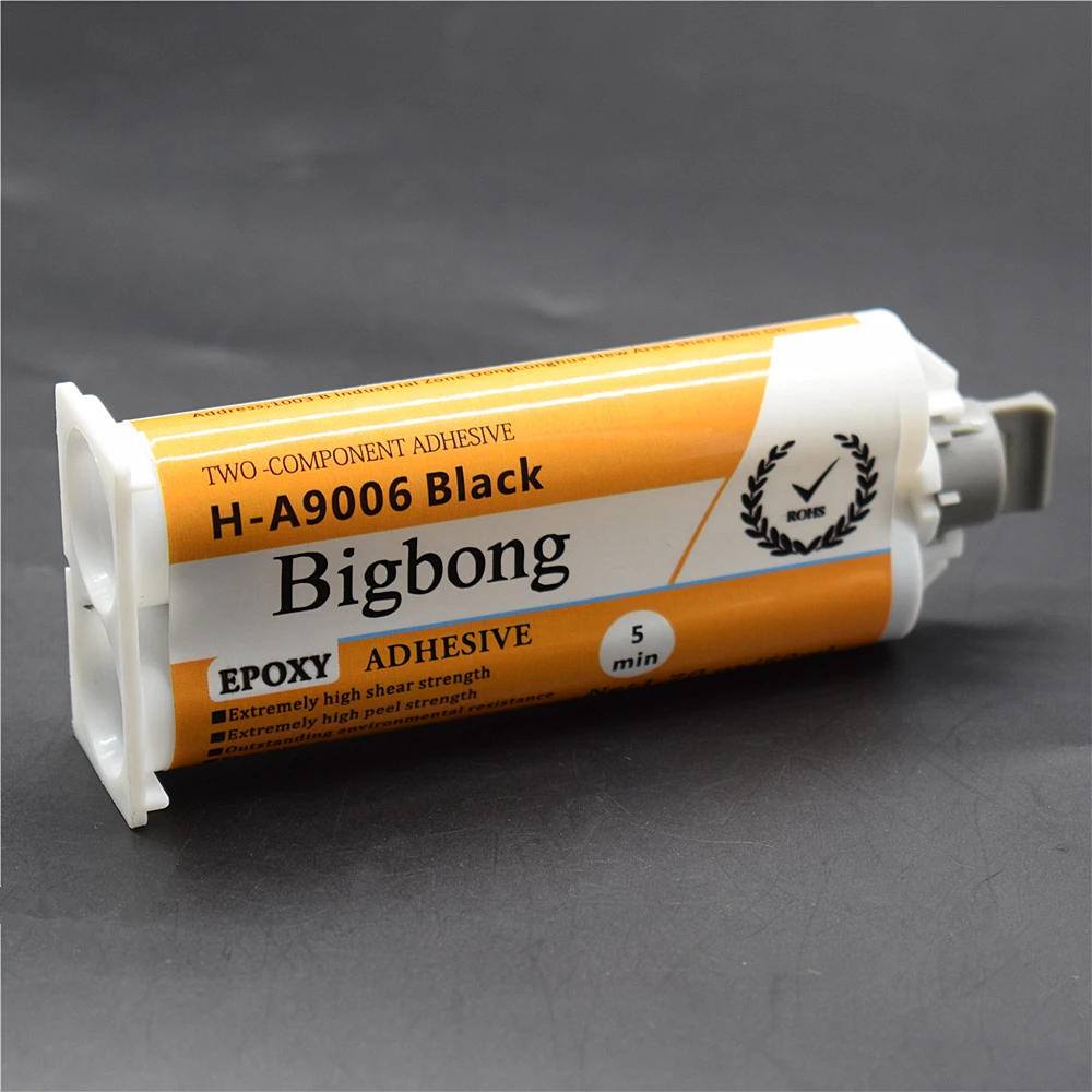 Imagem -02 - Cola Estrutural de Resina Epóxi Preta Adesivos Fortes Ligação ab Madeira Metal Vidro Plástico Cerâmica Pedra 1:1 50ml 10 Pcs