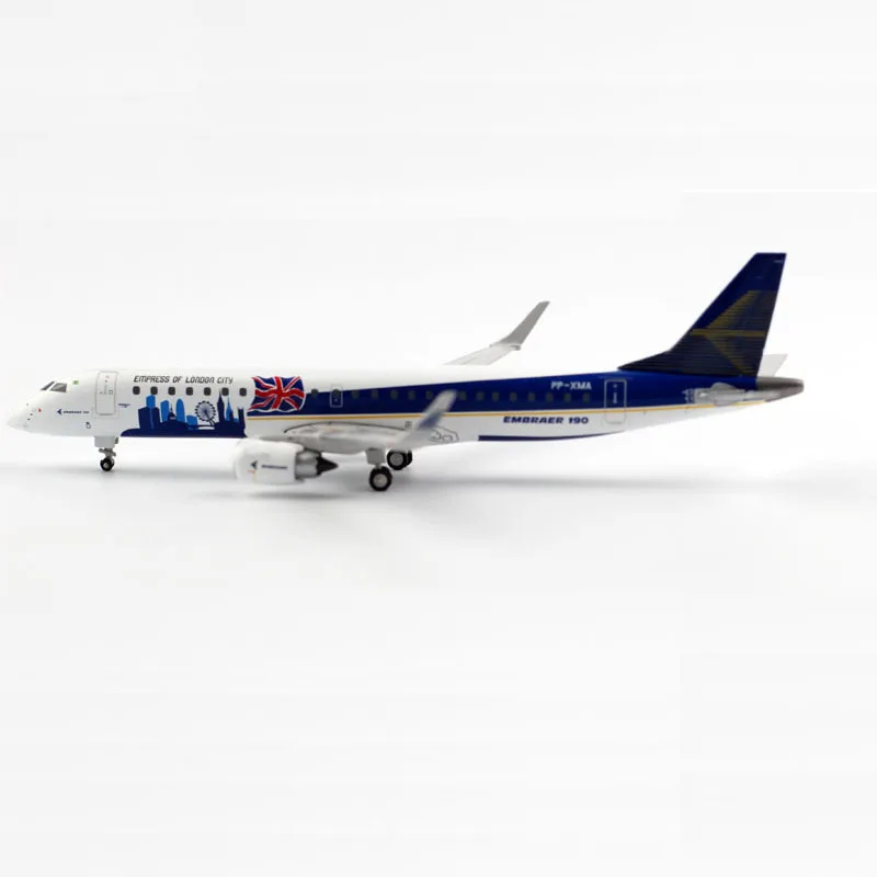 1:400 Scale Embraer Airways Emb-190 Airlines Model with Base Alloy Aircraft For Collectible Souvenir Show Gift Toys