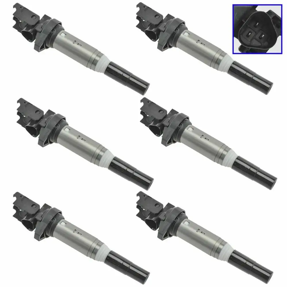 

6x Ignition Coil 12137594596 For BMW E90 E60 E70 F10 F02 F20 F25 F26 0221504470