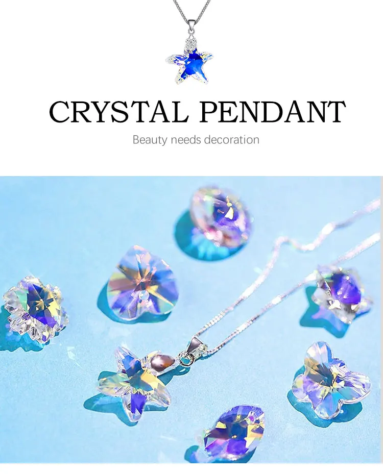 28PCS 14mm AB Farbe Kristall Anhänger Glas Perlen Herz/Stern/Bär Charms Perlen für Schmuck Machen Halsketten Ohrringe DIY Armbänder – Detail 9