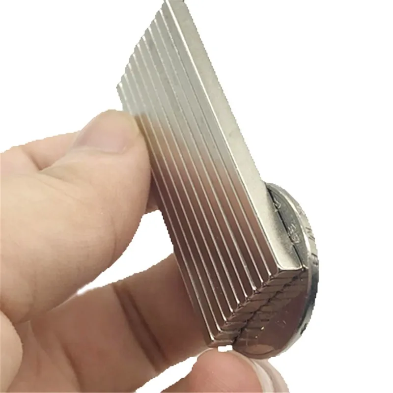 5-50P magnete 50x4x2mm foglio Super forte magnete in terre Rare spessore 2mm blocco magneti rettangolari al neodimio 50mm x 4mm x 2mm